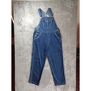 Vtg Bill Blass Denim Overalls Mens L Y2K Carpenter Utility 90s Workwear -Repair